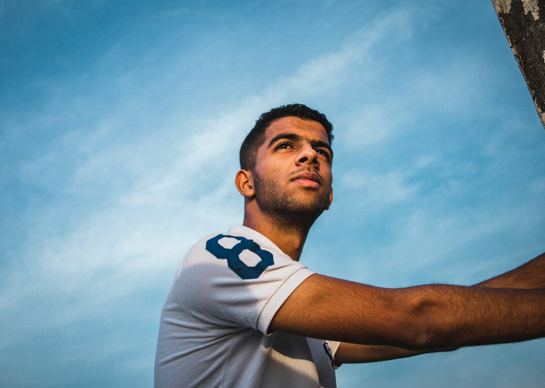 football player portrait